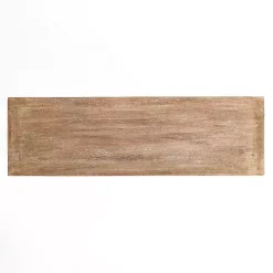 Kirklands Home Leo Natural Wood Console Table Tan Best