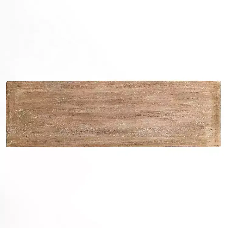 Kirklands Home Leo Natural Wood Console Table Tan Best