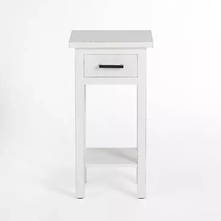 Kirklands Home Leo Wood Accent Table White Best