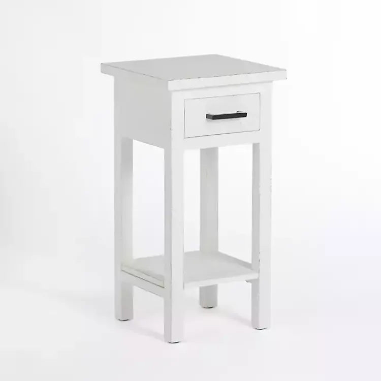 Kirklands Home Leo Wood Accent Table White Best