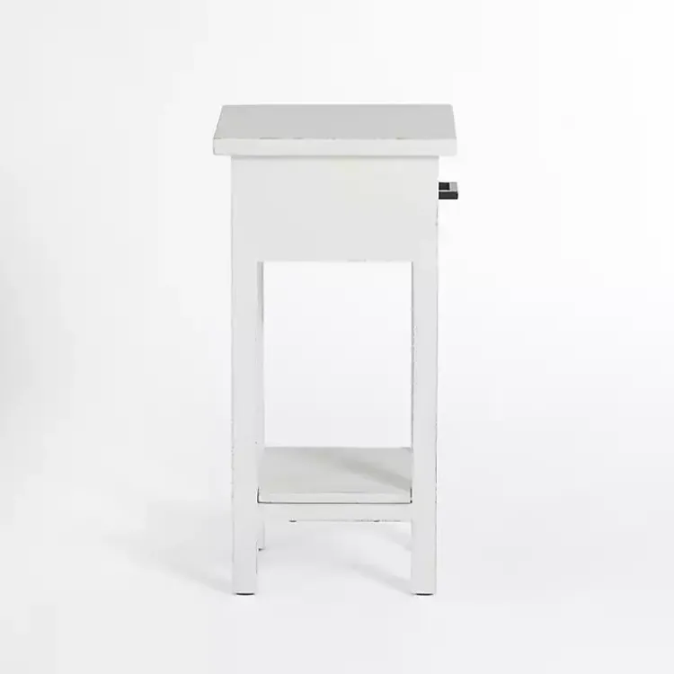 Kirklands Home Leo Wood Accent Table White Best