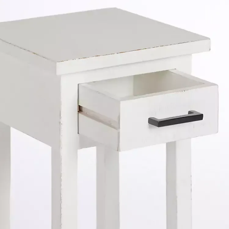 Kirklands Home Leo Wood Accent Table White Best