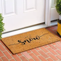 Kirklands Home Let it Snow Polka Dot Coir Doormat Outlet