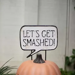 Halloween>Kirklands Home Let’s Get Smashed Metal Halloween Yard Sign