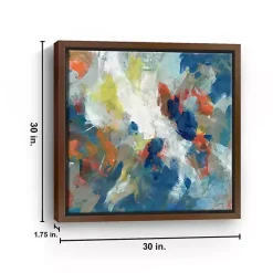 Kirklands Home Levee Framed Giclee Canvas Art Print Blue Outlet