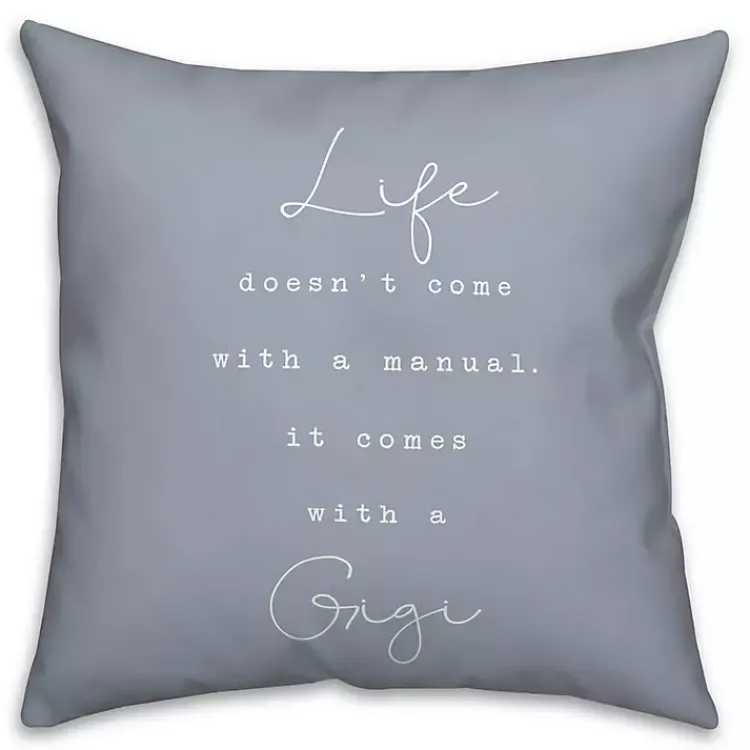 Pillows>Kirklands Home Life Comes with a Gigi Blue Pillow
