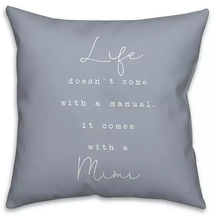 Pillows>Kirklands Home Life Comes with a Mimi Blue Pillow