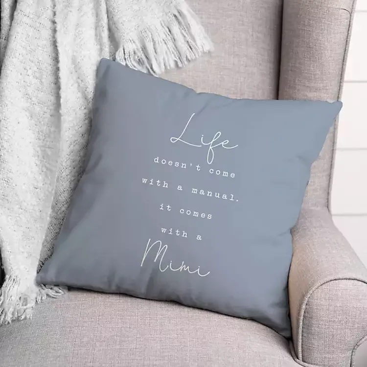 Pillows>Kirklands Home Life Comes with a Mimi Blue Pillow