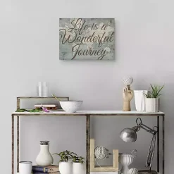 Kirklands Home Life Is A Wonderful Journey Canvas Art Print Brown New