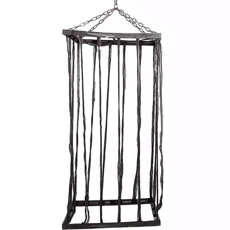 Halloween>Kirklands Home Life Size Hanging Cage Outdoor Decoration