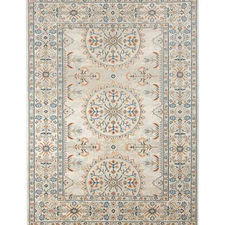 Kirklands Home Light Beige Bohemian Area Rug, 7x9 Tan Online