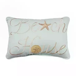 Pillows>Kirklands Home Light Beach House Lumbar Pillow Blue