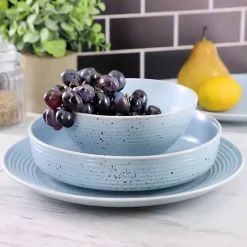 Kirklands Home Light Emilia Stoneware 16-pc. Dinnerware Set Blue Discount