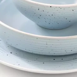 Kirklands Home Light Emilia Stoneware 16-pc. Dinnerware Set Blue Discount