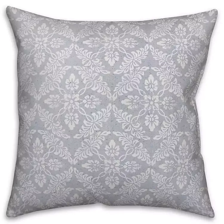 Kirklands Home Light Blue Floral Indoor/Outdoor Pillow Online