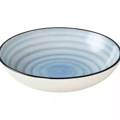 Kirklands Home Light Gia Stoneware 24-pc. Dinnerware Set Blue Discount
