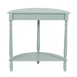 Kirklands Home Light Half Moon Tinslee Console Table Blue Clearance