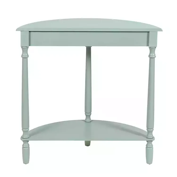 Kirklands Home Light Half Moon Tinslee Console Table Blue Clearance