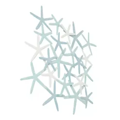 Kirklands Home Light Blue Metal Overlapping Starfish Wall Plaque Hot