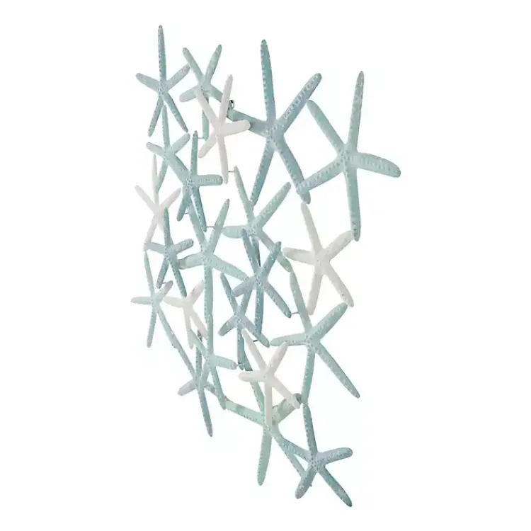 Kirklands Home Light Blue Metal Overlapping Starfish Wall Plaque Hot