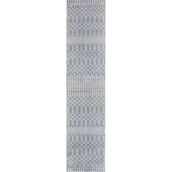 Kirklands Home Light Moroccan Washable Runner, 2x10 Blue Discount