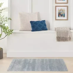 Kirklands Home Light Moroccan Washable Accent Rug, 2x4 Blue Discount