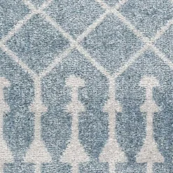 Kirklands Home Light Moroccan Washable Area Rug, 4x6 Blue Discount