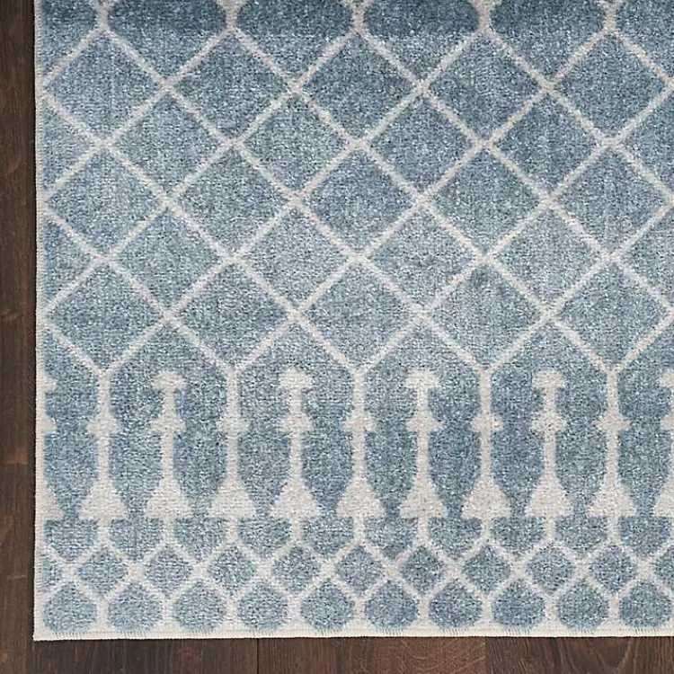 Kirklands Home Light Moroccan Washable Area Rug, 4x6 Blue Discount