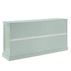Kirklands Home Light Paneled 4-Door Sideboard Blue