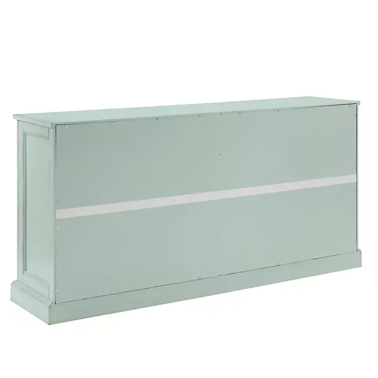 Kirklands Home Light Paneled 4-Door Sideboard Blue