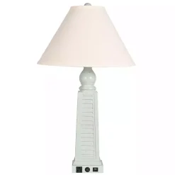 Kirklands Home Light Shutter USB Table Lamps, Set of 2 Blue Best
