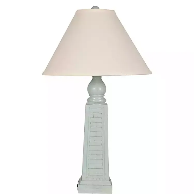 Kirklands Home Light Shutter USB Table Lamps, Set of 2 Blue Best