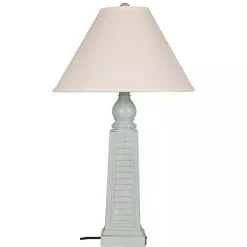 Kirklands Home Light Shutter USB Table Lamps, Set of 2 Blue Best