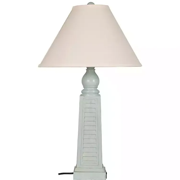 Kirklands Home Light Shutter USB Table Lamps, Set of 2 Blue Best