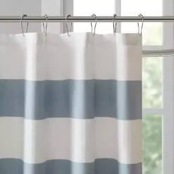 Kirklands Home Light Blue Striped Waffle Shower Curtain Hot