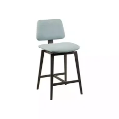 Kirklands Home Light Swivel Counter Stool Blue New