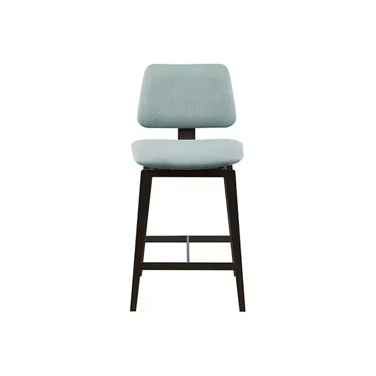 Kirklands Home Light Swivel Counter Stool Blue New