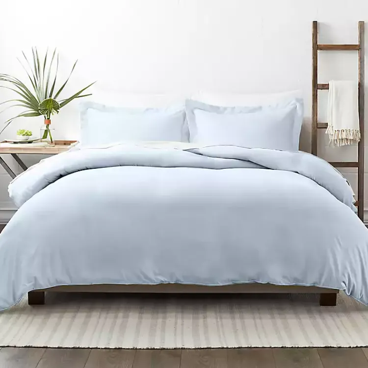 Kirklands Home Light Ultra Soft 3-pc. Queen Duvet Cover Set Blue Clearance