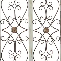 Kirklands Home Light Blue Wood Arched Window Wall Plaque Discount
