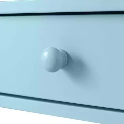 Kirklands Home Light X-Frame 2-Shelf Console Table Blue Hot