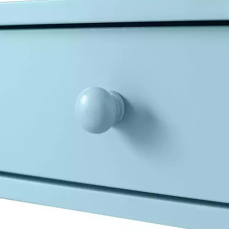 Kirklands Home Light X-Frame 2-Shelf Console Table Blue Hot