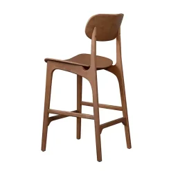 Kirklands Home Light Mid-Century Modern Bar Stool Brown Sale