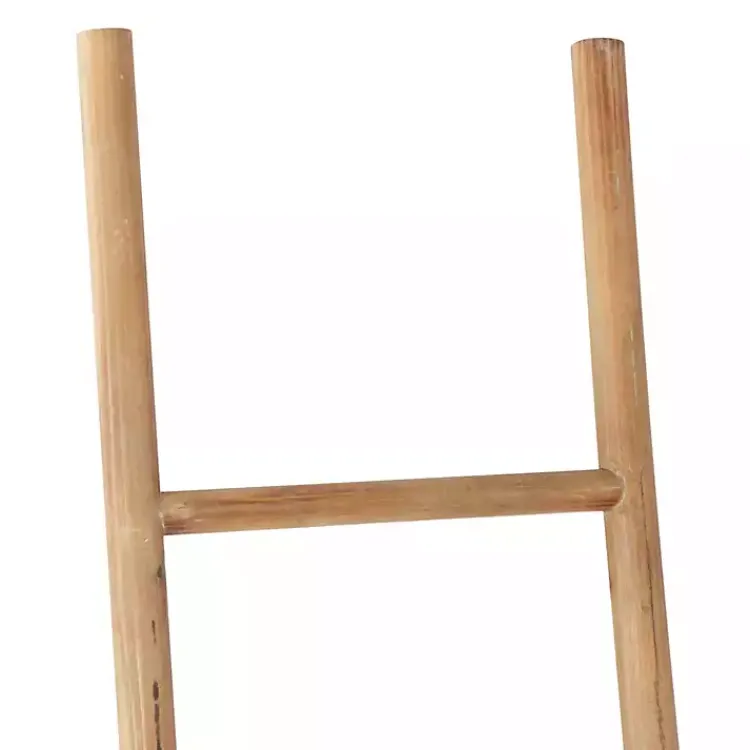 Decorative Accents>Kirklands Home Light Brown Wood and Black Metal Ladders, Set of 2