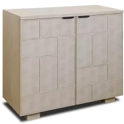 Kirklands Home Light Cream Shagreen Tiled Cabinet Ivory Online