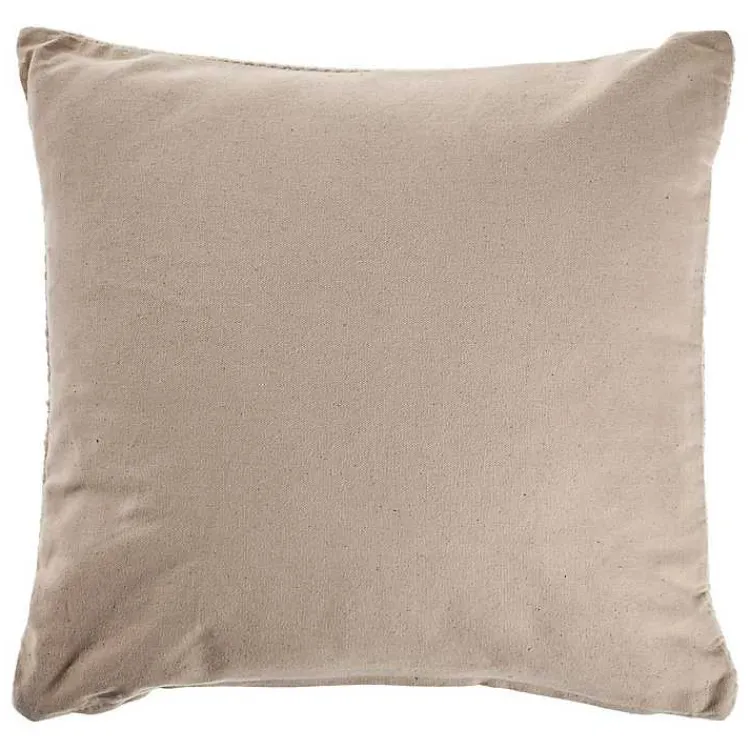 Pillows>Kirklands Home Light Cream Solid Accent Pillow Tan