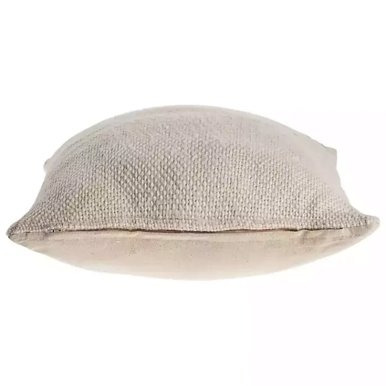 Pillows>Kirklands Home Light Cream Solid Accent Pillow Tan