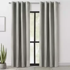 Kirklands Home Light Alpine Blackout Curtain Panel, 63 in. Gray Sale