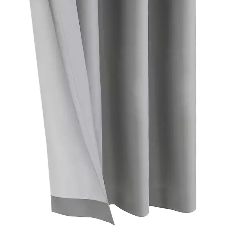 Kirklands Home Light Alpine Blackout Curtain Panel, 84 in. Gray Clearance