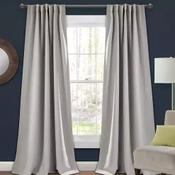 Kirklands Home Light Blackout Curtain Panel Set, 95 in. Gray