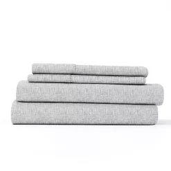 Kirklands Home Light Chambray 4-pc. Full Bed Sheet Set Gray Online